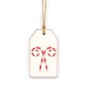 Merry Christmas & Candy Cane Reversible Christmas Wood Tag