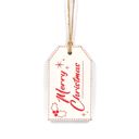 Merry Christmas & Candy Cane Reversible Christmas Wood Tag