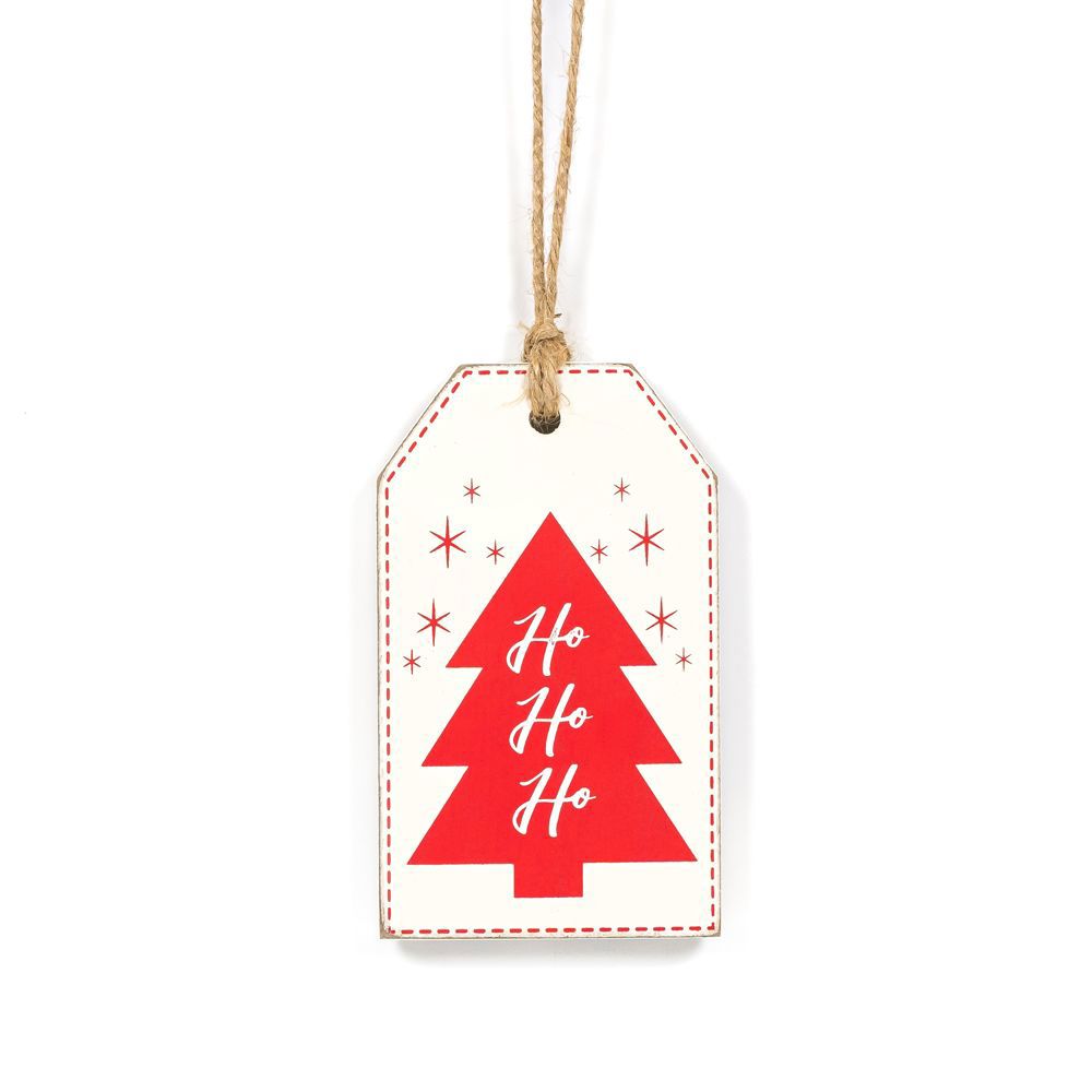 Reversible Christmas Wood Tag