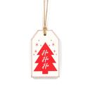 Tree & Present Reversible Christmas Wood Tag