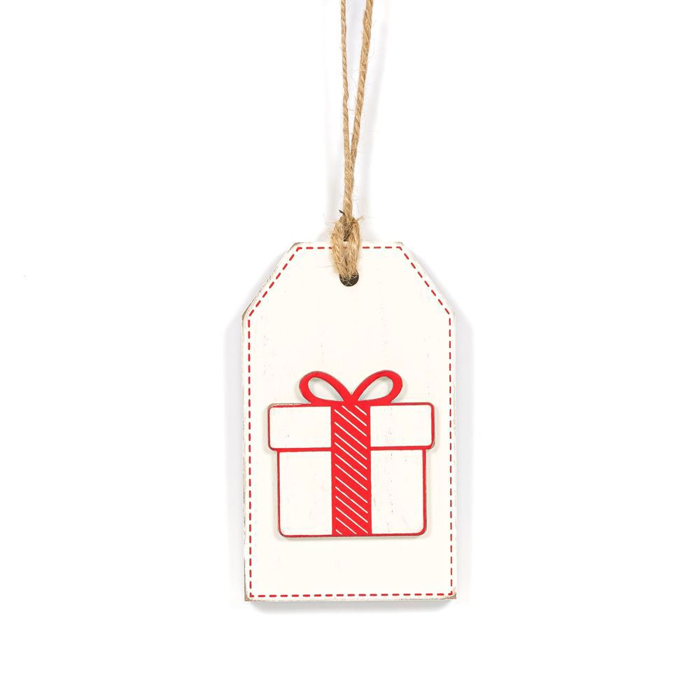 Reversible Christmas Wood Tag