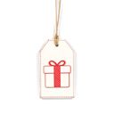 Tree & Present Reversible Christmas Wood Tag