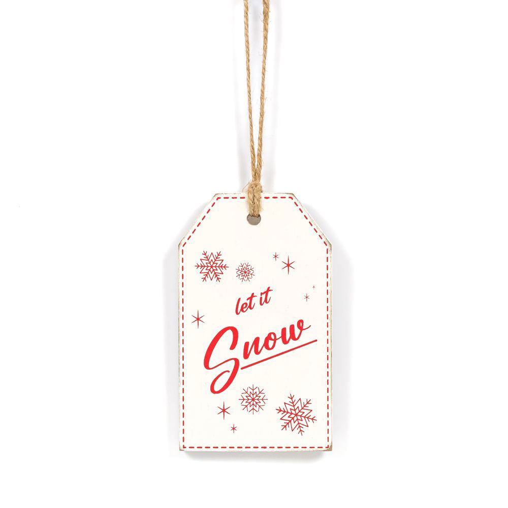 Reversible Christmas Wood Tag