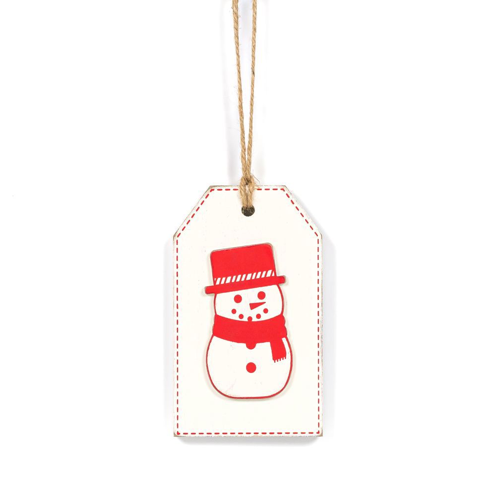 Reversible Christmas Wood Tag