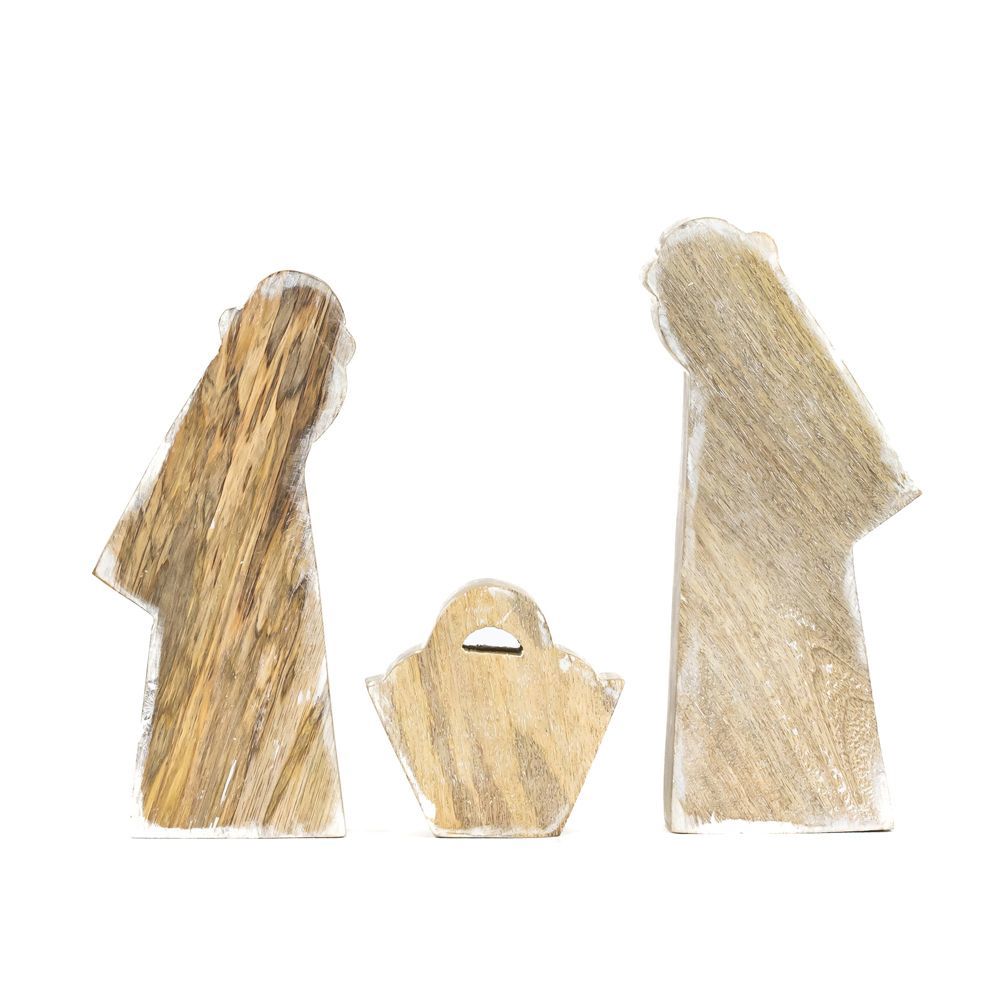 Mango Wood Nativity Cutouts