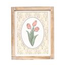 Bunny & Tulip Spring & Easter Wood Framed Signs