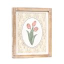 Bunny & Tulip Spring & Easter Wood Framed Signs