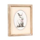 Bunny & Tulip Spring & Easter Wood Framed Signs