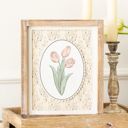 Bunny & Tulip Spring & Easter Wood Framed Signs