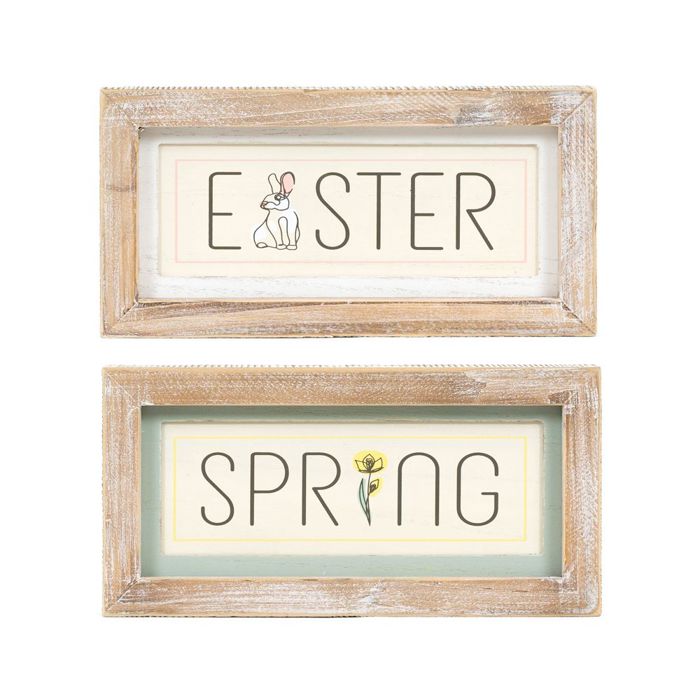 Spring & Easter Wood Framed Signs