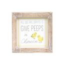 Chick & Peeps Spring & Easter Wood Framed Signs