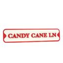  Candy Cane Lane Wood Sign