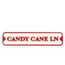  Candy Cane Lane Wood Sign