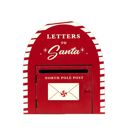  Letters to Santa Wood Mailbox