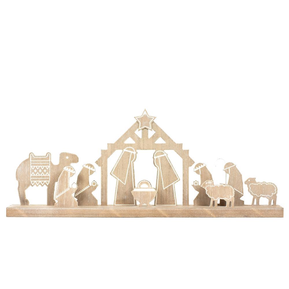 Nativity Wood Cutout