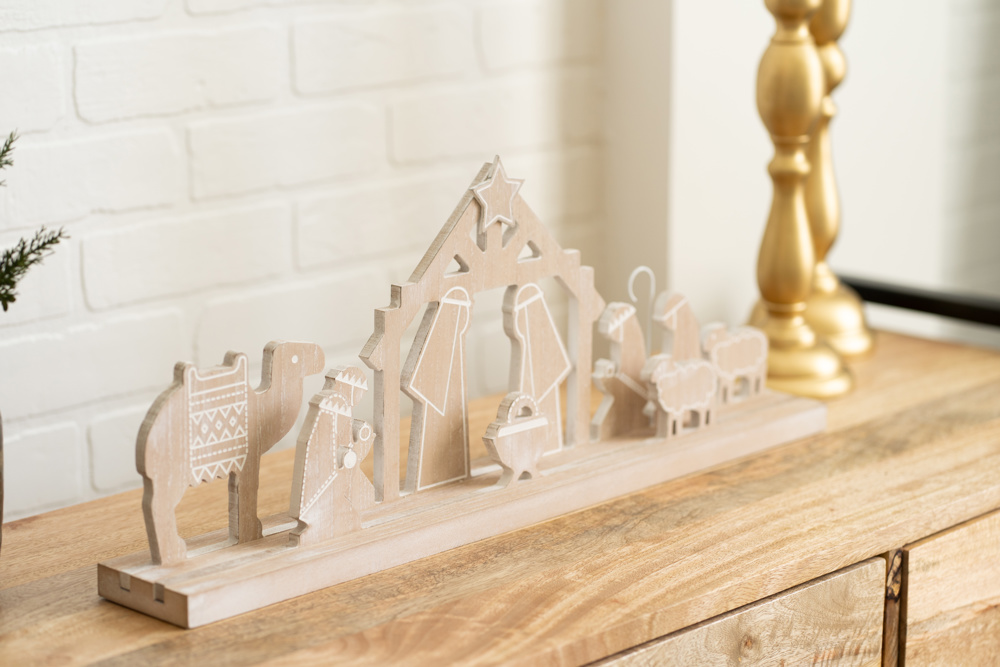 Nativity Wood Cutout