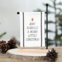 Reversible Wood Table Flag Check Christmas Collection