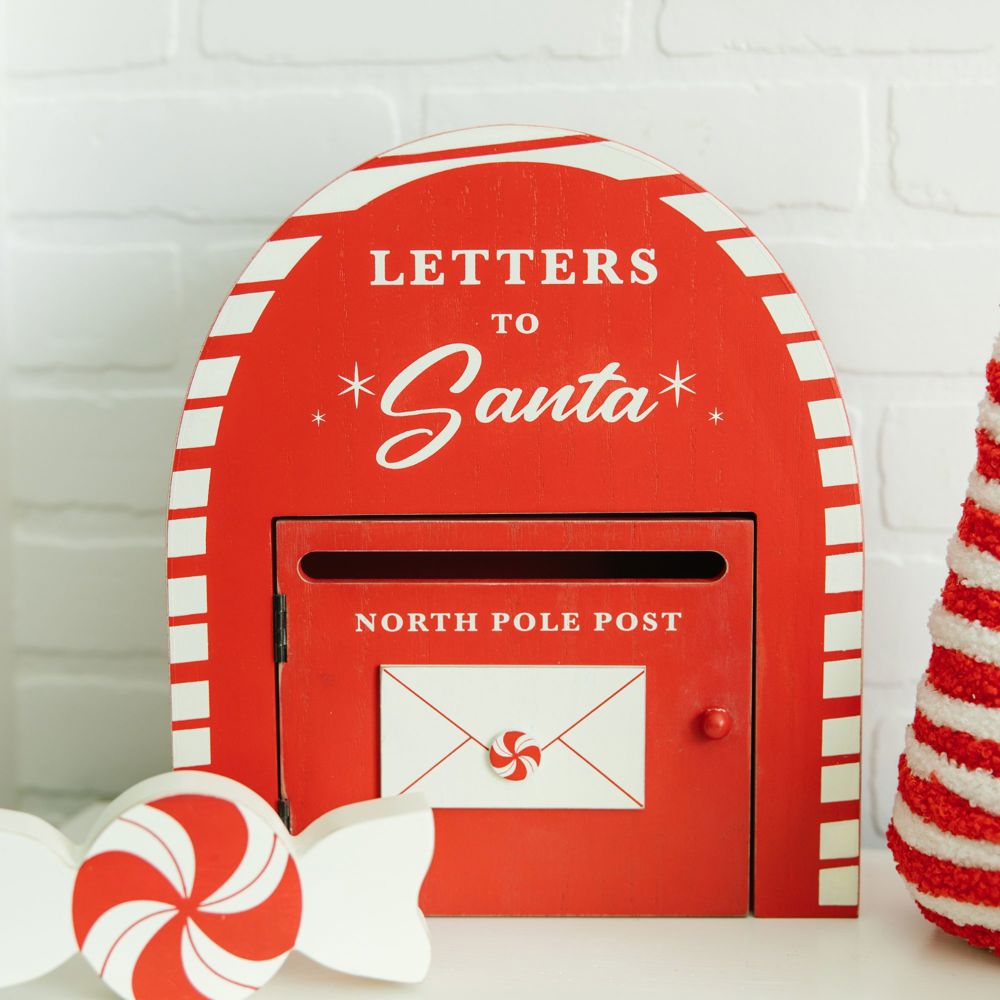 Letters to Santa Wood Mailbox