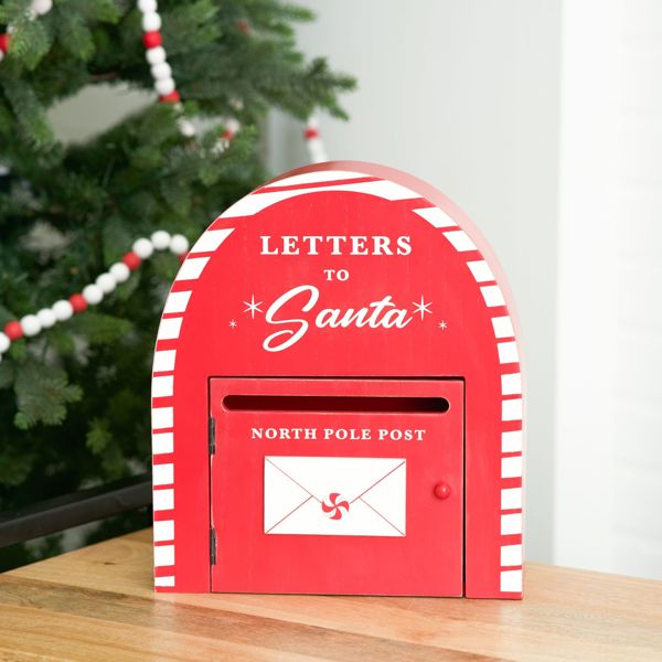 Letters to Santa Wood Mailbox