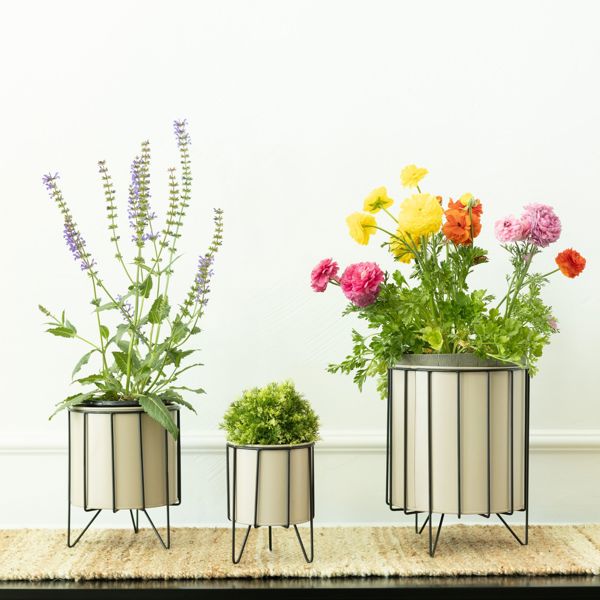 Iron Flower Pot Set with Stands