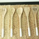 Mango Wood Serving Spoons - Set of 5 Kitchen Organizers & Accessories