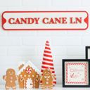  Candy Cane Lane Wood Sign