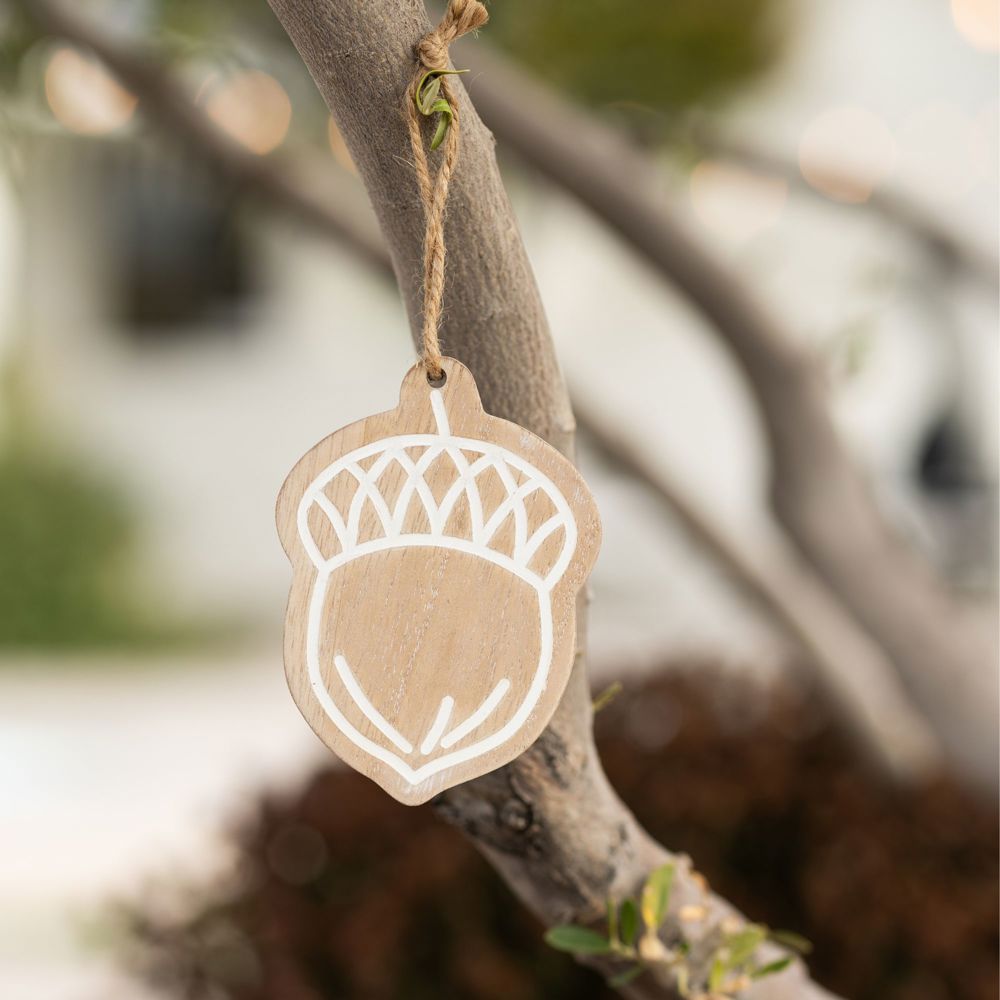 Natural Wood Fall Ornaments