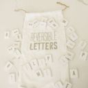 Reversible Gray Letters - Set of 70 Wood Letter Tile Sets