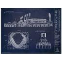 18x24" unframed print Comerica Park MLB Ballpark Unframed Art Prints