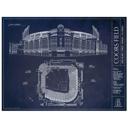 18x24" unframed print Coors Field MLB Ballpark Unframed Art Prints