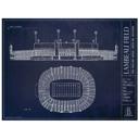 18x24" unframed print Lambeau Field NFL Stadium Unframed Art Prints