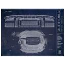 18x24" unframed print Gillette Stadium NFL Stadium Unframed Art Prints