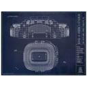 18x24" unframed print Bank of America Stadium NFL Stadium Unframed Art Prints