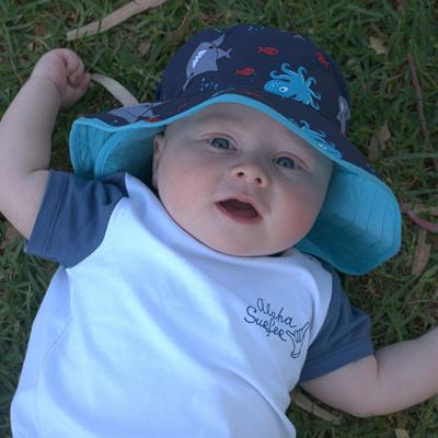 Baby Sun Hats with UPF 50+ Protection - Reversible UPF 50+