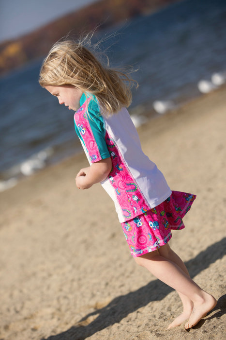 Girls 2-4  Short Sleeve Rashguard Set