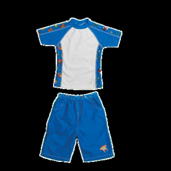 Boys 2 Short Sleeve Rashguard Set