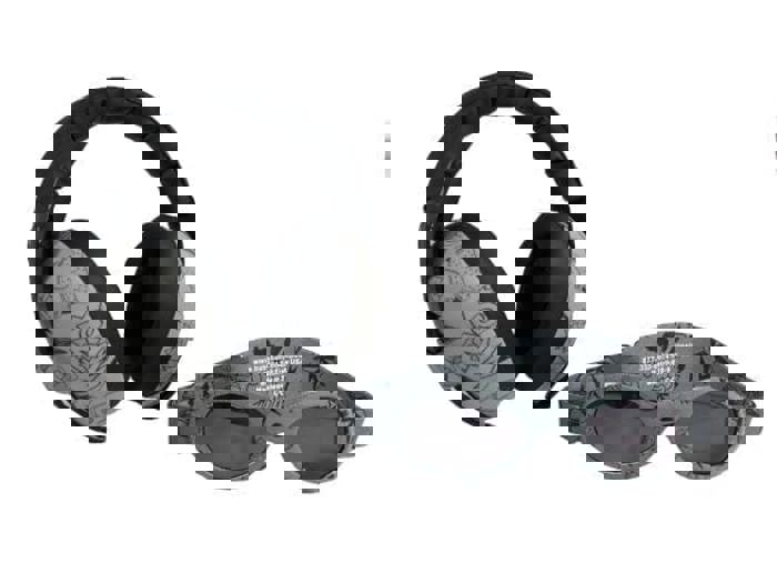 Baby Hearing Protection Earmuffs & Wrap Around Sunglasses Combo Set