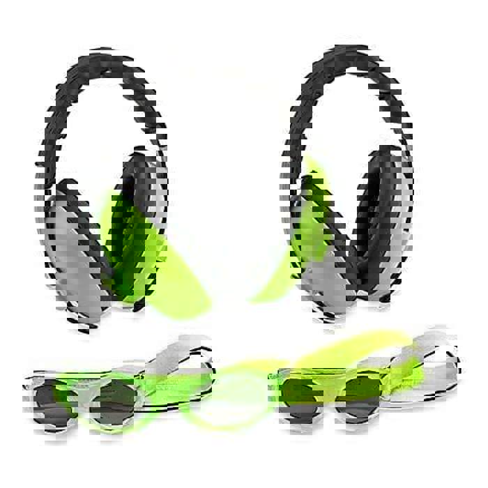 Baby Hearing Protection Earmuffs & Wrap Around Sunglasses Combo Set