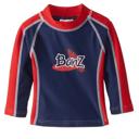 Navy-Red 2 Boys 2-6 Long Sleeve Rashguards