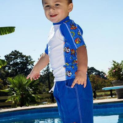 Boys 2 Short Sleeve Rashguard Set