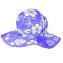 Purple Floral Baby Reversible Sun Hats with UPF 50+ Protection