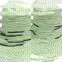 Small Green Stripe Childrens Sun Hats with UPF 50+ Protection with Toggle
