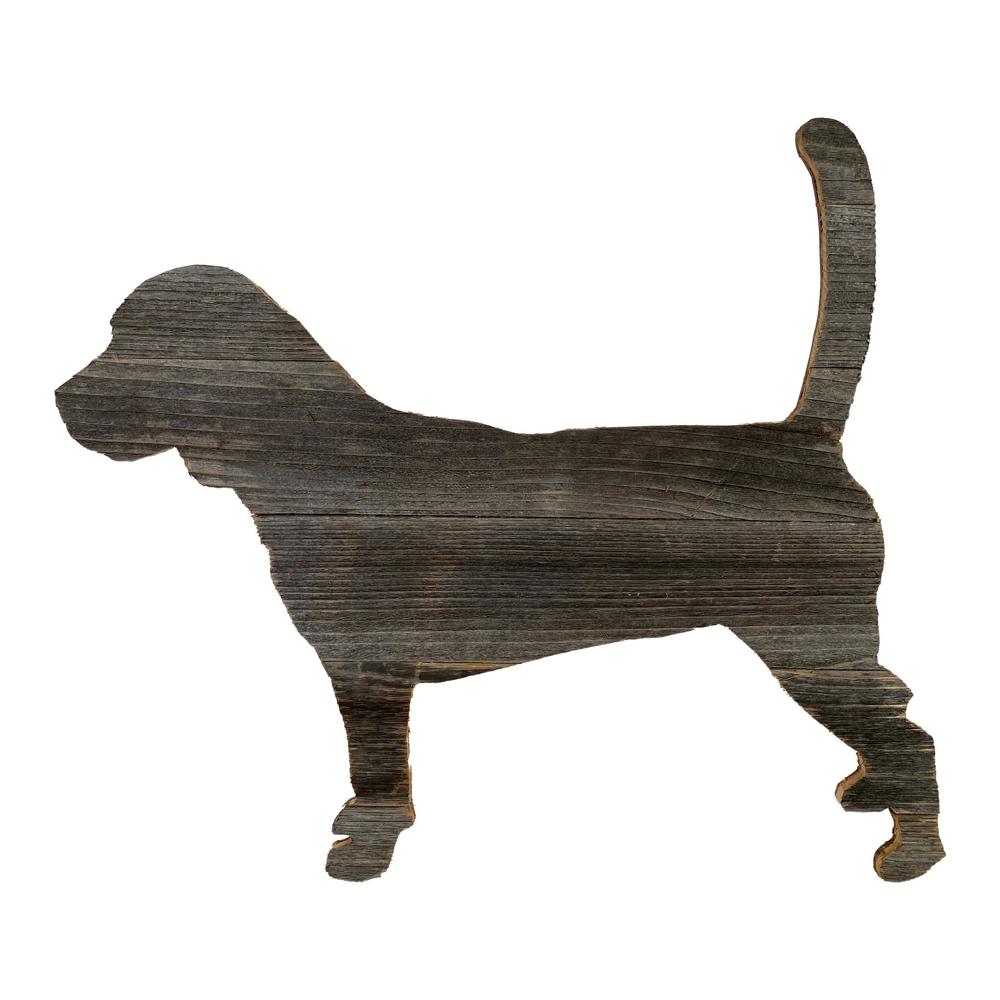 Rustic Farmhouse Beagle Cutout Reclaimed Wood Silhouette