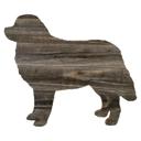 Bernese Mountain Dog 12 inches Rustic Farmhouse Bernese Mountain Dog Cutout Reclaimed Wood Silhouette