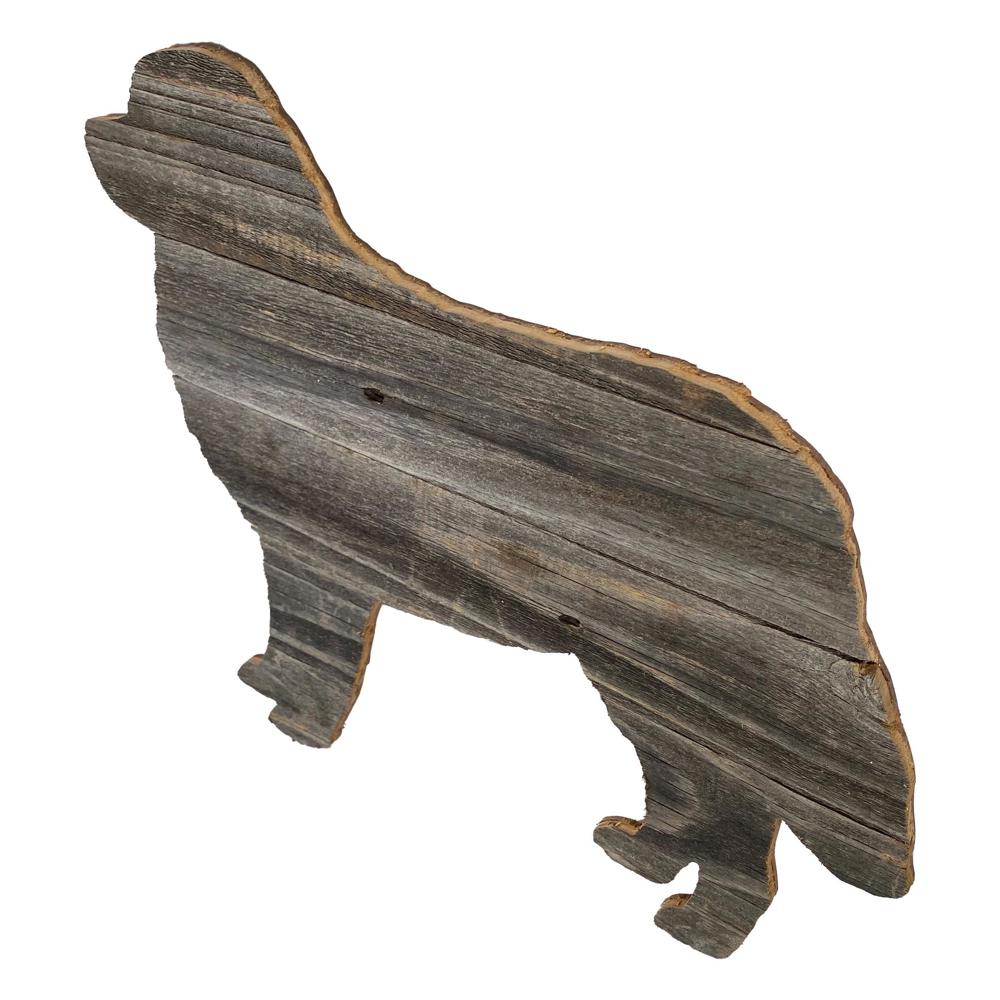 Rustic Farmhouse Bernese Mountain Dog Cutout Reclaimed Wood Silhouette