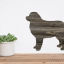 Bernese Mountain Dog 12 inches Rustic Farmhouse Bernese Mountain Dog Cutout Reclaimed Wood Silhouette