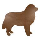 Bernese Mountain Dog 24 inches Rustic Farmhouse Bernese Mountain Dog Cutout Reclaimed Wood Silhouette