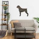  Rustic Farmhouse Boxer Cutout Reclaimed Wood Silhouette