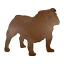 Bulldog 12 inches Rustic Farmhouse Bulldog Cutout Reclaimed Wood Silhouette