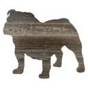 Bulldog 18 inches Rustic Farmhouse Bulldog Cutout Reclaimed Wood Silhouette